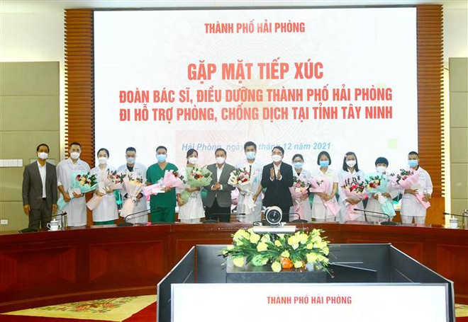 Hải Phòng hỗ trợ nhân lực giúp Tây Ninh chống dịch COVID-19 ảnh 1