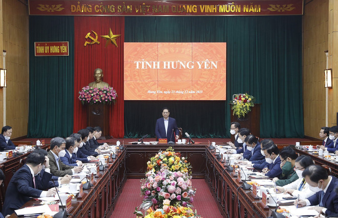 Thủ tướng Phạm Minh Chính làm việc với lãnh đạo tỉnh Hưng Yên ảnh 2