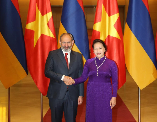 Chủ tịch Quốc hội Nguyễn Thị Kim Ngân hội kiến Thủ tướng Armenia ảnh 1