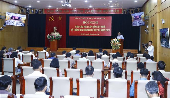 Hội nghị báo cáo viên cấp Đảng ủy Khối các cơ quan Trung ương ảnh 1