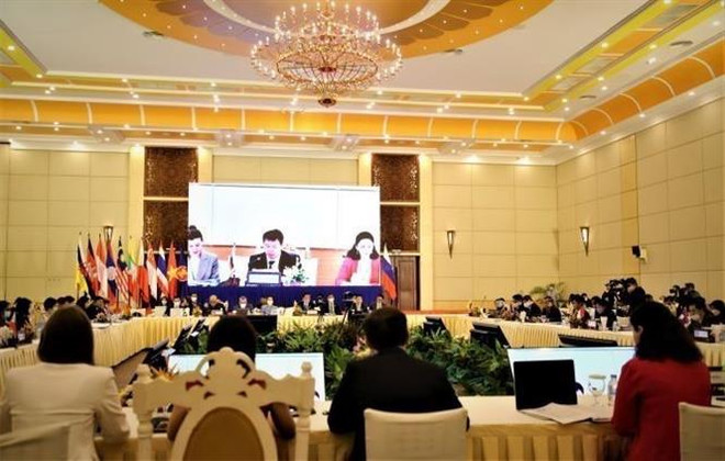 Quang cảnh Hội nghị Bộ trưởng kinh tế ASEAN-Nga. (Ảnh: Huỳnh Thảo/TTXVN) ASEAN, Nga nhấn mạnh yêu cầu tăng cường quan hệ kinh tế song phương ảnh 1