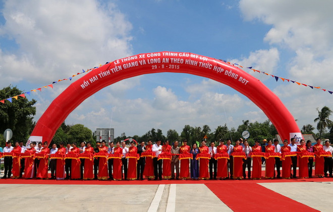 Thông xe cầu Mỹ Lợi nối hai tỉnh Tiền Giang và Long An ảnh 1