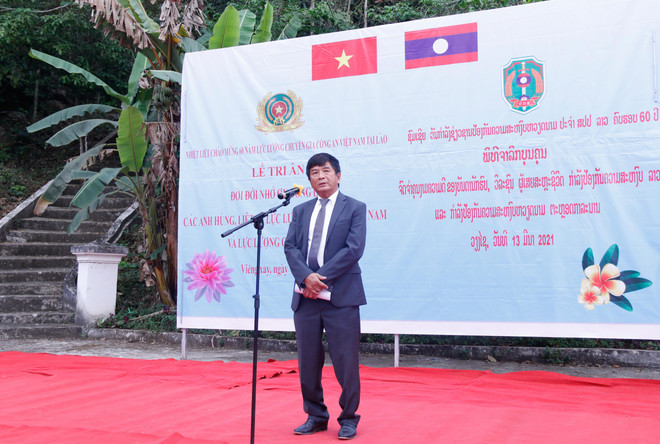 Tri ân các anh hùng, liệt sỹ, lực lượng công an hai nước Việt-Lào ảnh 2