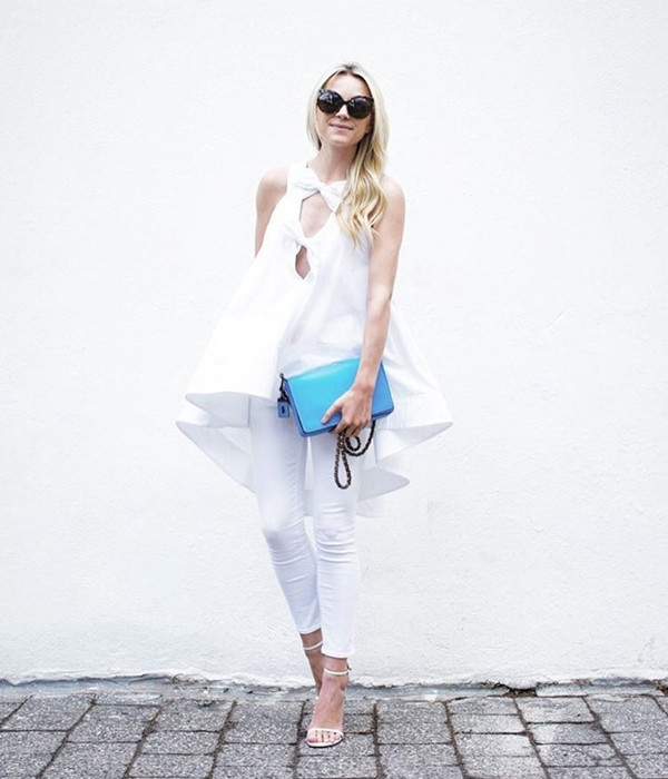Tuyệt chiêu phối đồ trắng sành điệu như các tín đồ thời trang ảnh 8