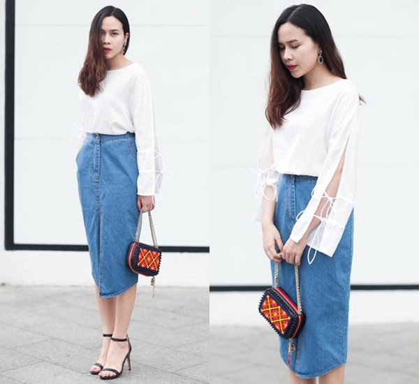 Gam màu tối được các mỹ nhân Việt chưng diện trong tuần qua ảnh 1