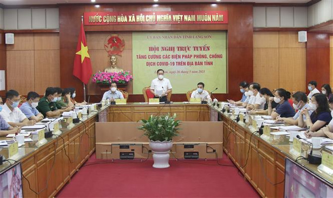 Lạng Sơn họp trực tuyến 3 cấp phòng, chống dịch COVID-19 ảnh 1