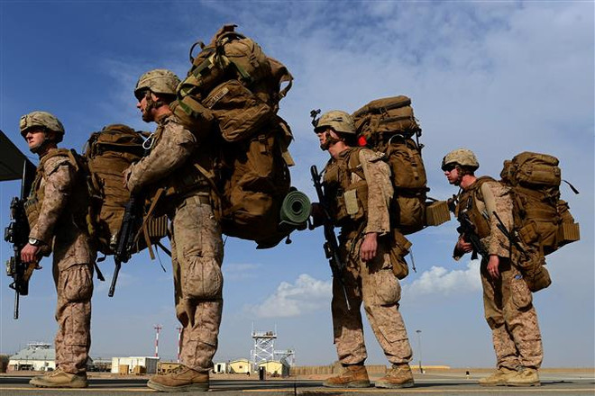 Binh sỹ Mỹ tại Afghanistan. (Nguồn: AFP/TTXVN) Quân đội Mỹ thông báo về tiến độ rút quân khỏi Afghanistan ảnh 1