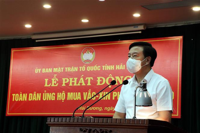 Hải Dương vận động được hơn 70 tỷ đồng mua vaccine phòng COVID-19 ảnh 1