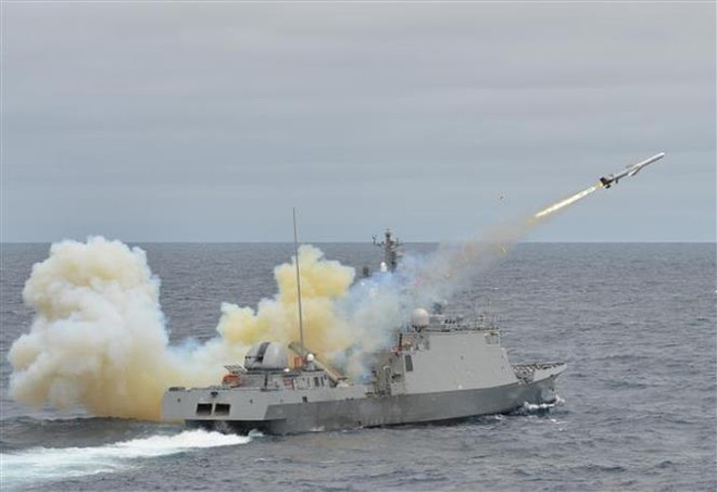 Hải quân Hàn Quốc trong một cuộc tập trận. (Nguồn: AFP/TTXVN) Hải quân Hàn Quốc lên kế hoạch tham gia cuộc tập trận do Mỹ dẫn đầu ảnh 1