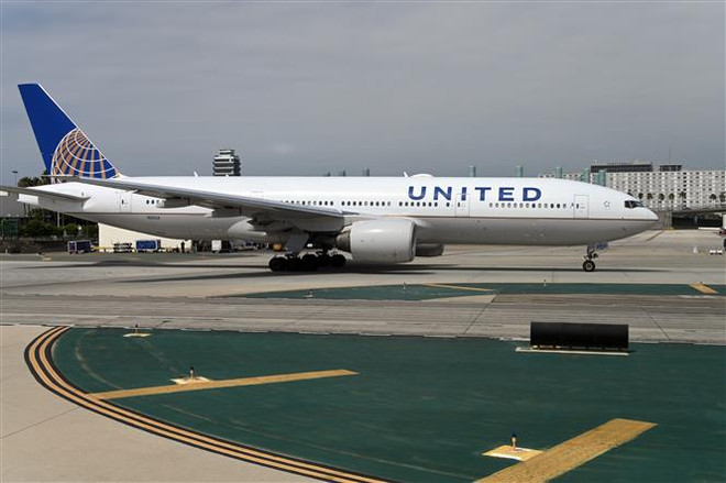 Máy bay của hãng hàng không United Airlines tại sân bay quốc tế Los Angeles, Mỹ. (Nguồn: AFP/TTXVN) Mỹ: Các hãng hàng không đạt thỏa thuận về gói hỗ trợ với Bộ Tài chính ảnh 1