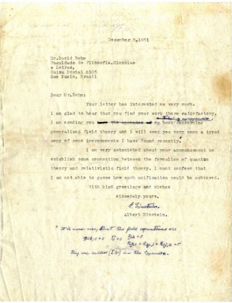 Một bức thư của Albert Einstein. (Nguồn: AP) Đấu giá những bức thư của thiên tài vật lý Albert Einstein ảnh 2