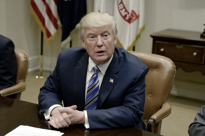 Tổng thống Mỹ Donald Trump. (Nguồn: EPA/TTXVN) Tổng thống Mỹ công bố ý tưởng mới về bức tường biên giới với Mexico ảnh 1