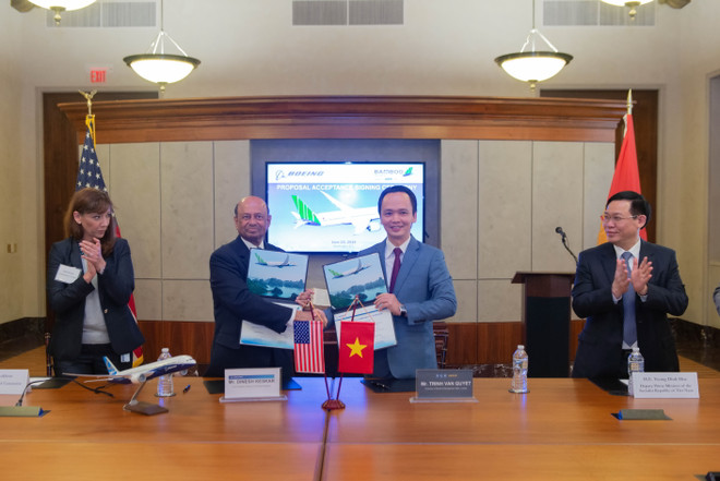 Bamboo Airways của tập đoàn FLC mua 20 máy bay Boeing 787-9 Dreamliner ảnh 1