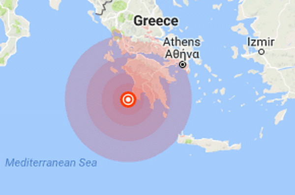 Động đất mạnh 5,5 độ Richter rung chuyển bờ biển miền Nam Hy Lạp ảnh 1
