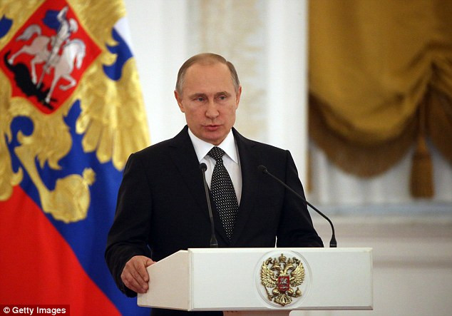 Tổng thống Nga Vladimir Putin. (Nguồn: Getty Images) Forbes chọn ông Putin là nhân vật quyền lực nhất năm 2016 ảnh 1