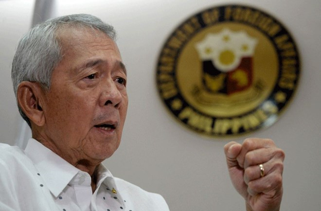 Ngoại trưởng Philippines Perfecto Yasay. (Nguồn: AFP) Philippines khẳng định tạm gác tranh chấp Biển Đông với Trung Quốc ảnh 1