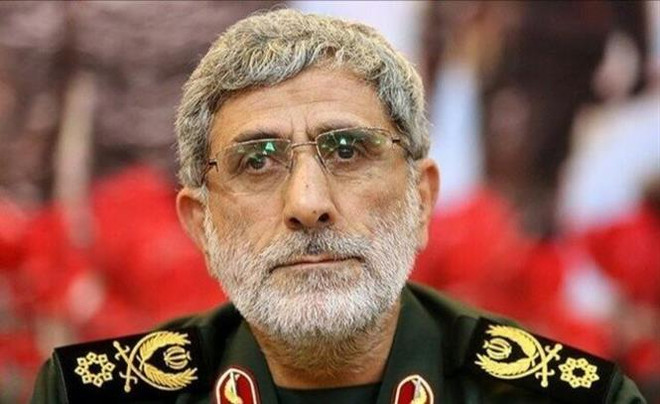 Tân Tư lệnh đơn vị Quds thuộc Lực lượng Vệ binh Cách mạng Hồi giáo Iran (IRGC), ông Esmail Qaani. (Nguồn: AFP/TTXVN) Vệ binh Iran hối thúc Mỹ rút khỏi khu vực để "tránh thêm mất mát" ảnh 1