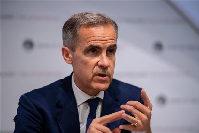 Thống đốc Ngân hàng Trung ương Anh (BOE) Mark Carney. (Nguồn: AFP/TTXVN) BoE có thể sớm hạ lãi suất để thúc đẩy nền kinh tế đang yếu ớt ảnh 1