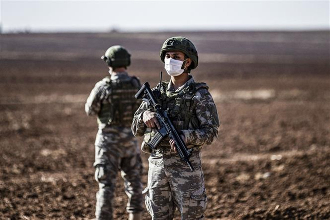 Binh sỹ Thổ Nhĩ Kỳ. (Ảnh: AFP/TTXVN) Thổ Nhĩ Kỳ triệu Đại biện lâm thời Iraq để ra tuyên bố phản đối ảnh 1