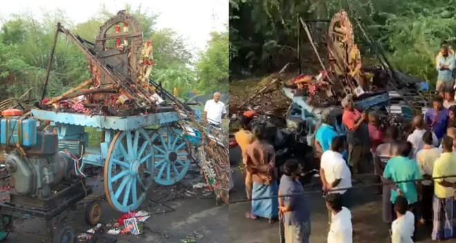 Nhiều người tử vong do giật điện trong một đám rước đền ở Ấn Độ ảnh 1