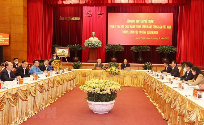 Tổng Bí thư Nguyễn Phú Trọng thăm và làm việc tại tỉnh Quảng Ninh ảnh 1