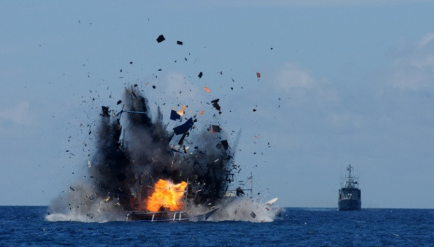 Indonesia đánh chìm tàu cá MV Viking trong ngày Độc lập ảnh 1
