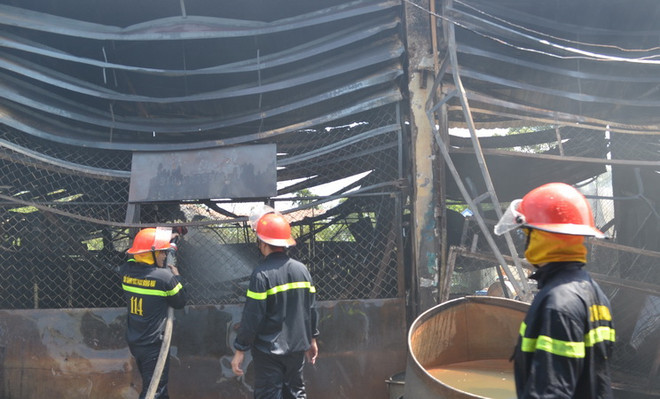 Vĩnh Phúc: Cháy lớn tại Công ty cổ phần Viglacera Thăng Long ảnh 1