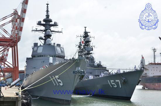 Tàu hải quân Nhật Bản cập cảng Colombo của Sri Lanka ảnh 1