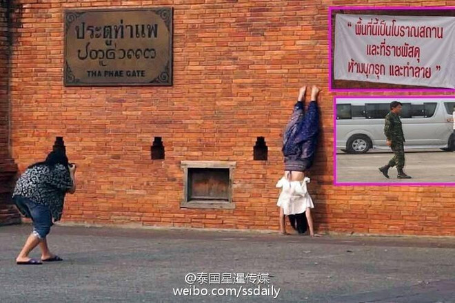 Thái Lan phẫn nộ vì bức ảnh du khách Trung Quốc "trồng cây chuối" ảnh 1