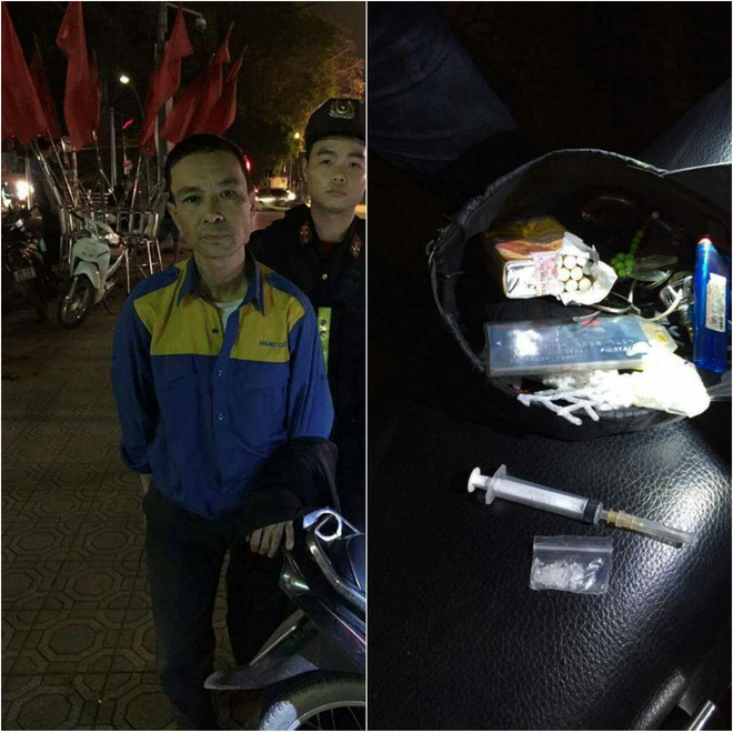 Bắt giữ nhân viên sân bay Nội Bài có tiền sự, mang ma túy diễu phố ảnh 1