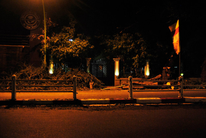 [Photo] Hà Nội: Ngổn ngang cây cối đổ sau cơn dông "giải nhiệt" ảnh 1