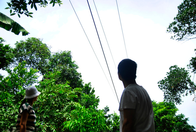 Thấp thỏm sống cùng dây điện 35kV hàng chục năm vắt qua sân nhà ảnh 2