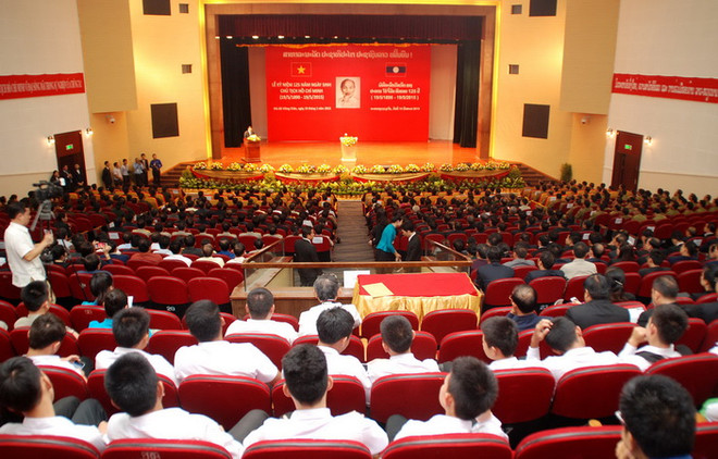Kỷ niệm 125 năm ngày sinh của Chủ tịch Hồ Chí Minh tại Lào ảnh 1