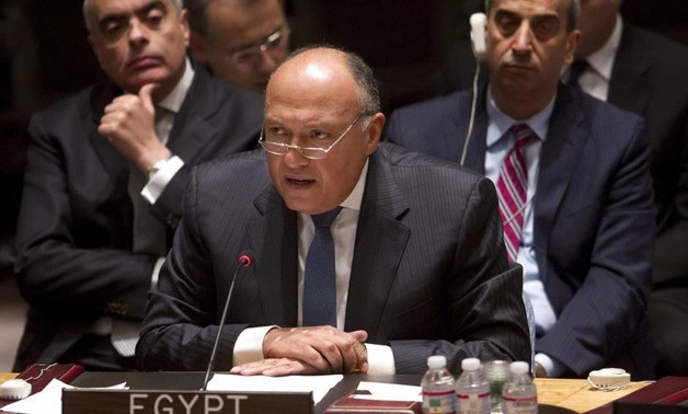 Ngoại trưởng Ai Cập Sameh Shoukry. (Nguồn: Reuters) Ai Cập: Palestine tiếp tục là vấn đề trọng tâm của thế giới Arab ảnh 1