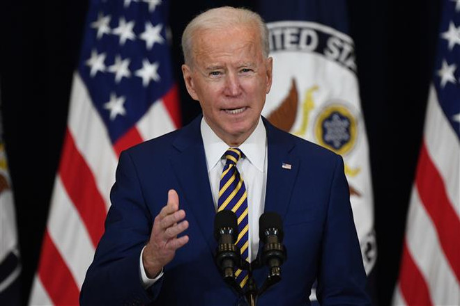 Tổng thống Mỹ Joe Biden phát biểu tại Washington, DC ngày 4/2/2021. (Nguồn: AFP/TTXVN) Ông Joe Biden cam kết khôi phục vị thế của Mỹ trên trường quốc tế ảnh 1