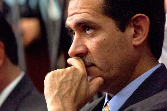 Ông Guillermo Padrés. (Ảnh: Miguel Dimayuga) Cựu Thống đốc Mexico bị nghi tham nhũng, rửa tiền ra đầu thú ảnh 1