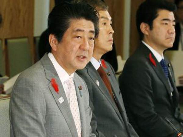 Thủ tướng Nhật Bản Shinzo Abe trong một cuộc họp về TPP tại thủ đô Tokyo ngày 7/10. (Nguồn: Kyodo/TTXVN) Thủ tướng Nhật Bản: Không dễ ký thỏa thuận hòa bình với Nga ảnh 1