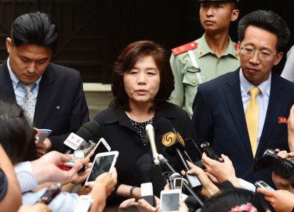 Bà Choe Son Hui. (Nguồn: Kyodo/ TTXVN) Quan chức Triều Tiên gặp chuyên gia Mỹ để bàn về hạt nhân ảnh 1