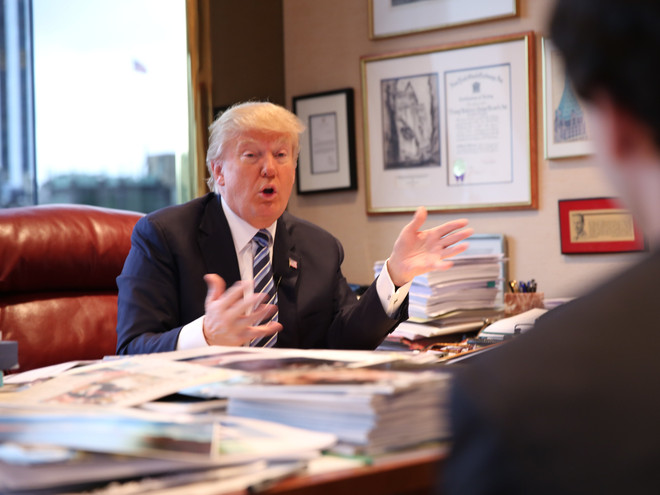 Ông Donald Trump. (Nguồn: businessinsider.com) Khám phá văn phòng làm việc của ông Donald Trump ở Manhattan ảnh 1