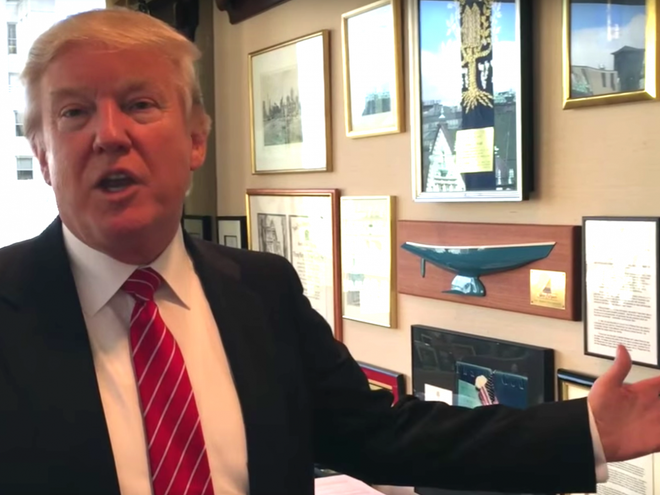 (Nguồn: Washington Post/Youtube) Khám phá văn phòng làm việc của ông Donald Trump ở Manhattan ảnh 2