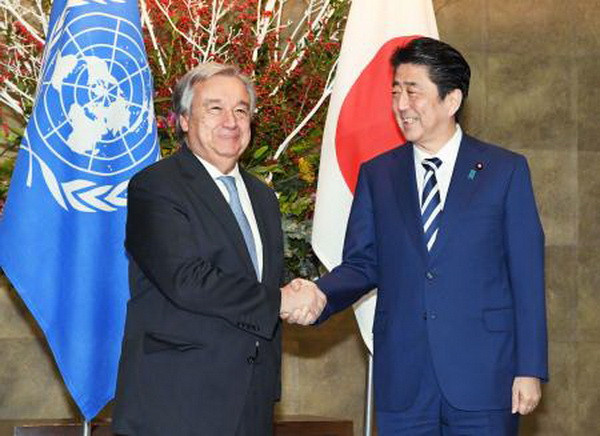 LHQ và Nhật Bản nhấn mạnh thực thi nghị quyết trừng phạt Triều Tiên ảnh 1