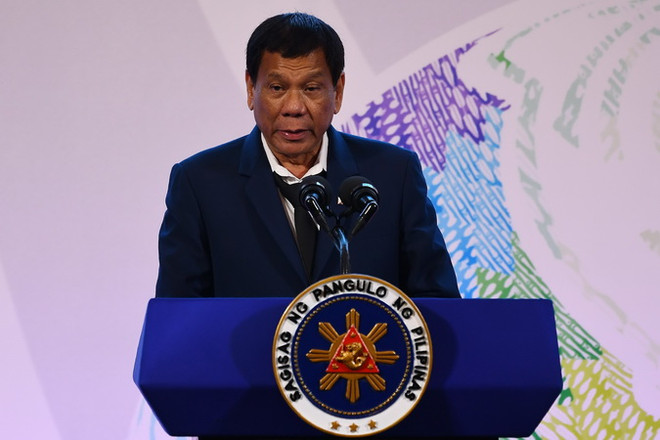 Tổng thống Philippines Rodrigo Duterte. (Nguồn: AFP/TTXVN) Philippines mở cửa cho China Telecom, củng cố quan hệ với Trung Quốc ảnh 1