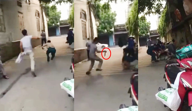 Hà Nội: Khống chế đối tượng cầm dao truy sát cán bộ chốt kiểm soát ảnh 1