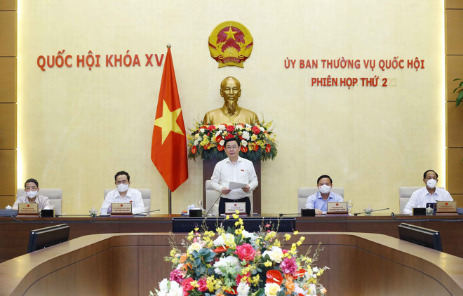 [Photo] Bế mạc Phiên họp thứ hai của Ủy ban Thường vụ Quốc hội ảnh 1