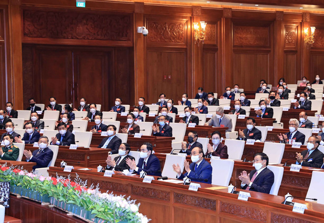 [Photo] Chủ tịch nước tại Kỳ họp lần thứ nhất, Quốc hội Lào khóa IX ảnh 1