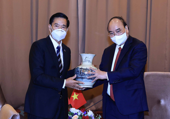 [Photo] Những hoạt động của Chủ tịch nước Nguyễn Xuân Phúc tại Lào ảnh 2