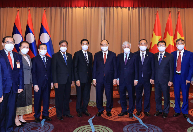 [Photo] Những hoạt động của Chủ tịch nước Nguyễn Xuân Phúc tại Lào ảnh 3