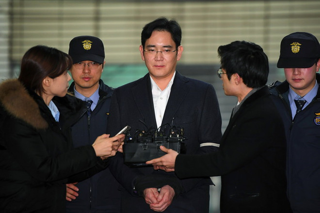 Lãnh đạo tập đoàn Samsung Lee Jae-Yong. (Nguồn: AFP/TTXVN) Tập đoàn Samsung khẳng định không hỗ trợ tài chính bất hợp pháp ảnh 1