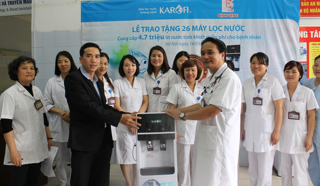 Hà Nội: 4,7 triệu lít nước miễn phí cho bệnh nhân Bệnh viện E ảnh 1