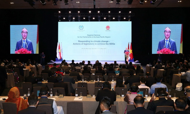 Hội nghị chuyên đề IPU về biến đổi khí hậu khai mạc tại TP.HCM ảnh 1